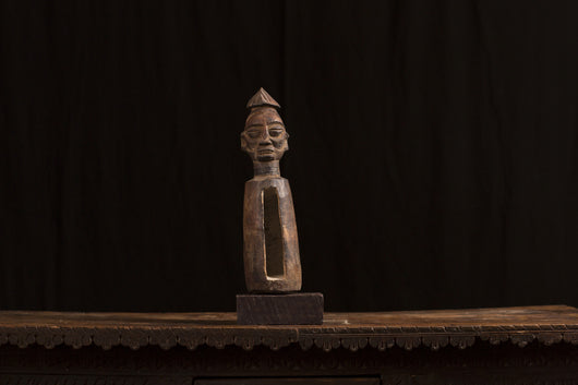 African Yaka Diviner Slit Drum Ceremonial Instrument
