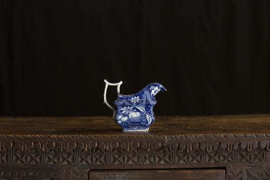 Staffordshire Blue White Creamer 1800s