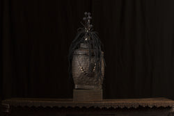 Woven Lidded Basket Philippines + Bodhi Seed Necklace