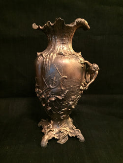 Antique Bronze Mermaid Vase