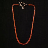 Carnelian Heart and Arrow Necklace
