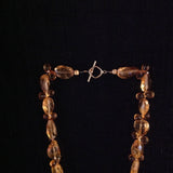 Citrine Faceted Briolettes and Ovals 14k Gold