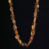 Citrine Faceted Briolettes and Ovals 14k Gold