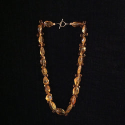 Citrine Faceted Briolettes and Ovals 14k Gold