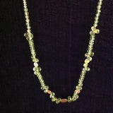 Peridot Rondelles Teardrops Gold Coins