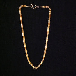 Gold Pearl Rondelles and Citrine