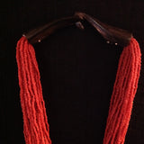 Red Coral Necklace Horn Closure