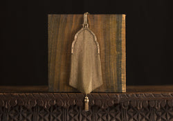 Arch Top 14k Gold Mesh Purse with Sapphire