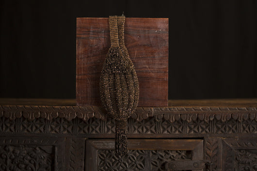 Copper Beaded Flapper Purse Tassels