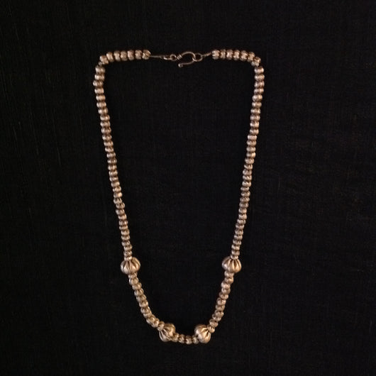 Thailand Sterling Hill Tribe Beaded Necklace