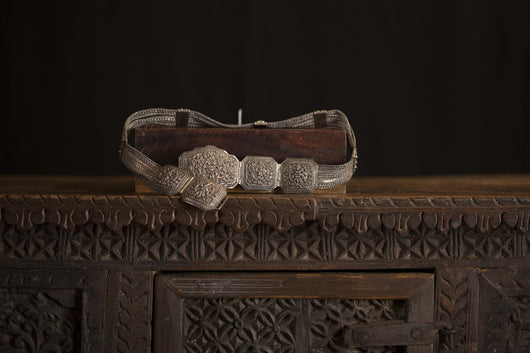 Sterling Antique Belt Handmade 19th Century Indo-Persian