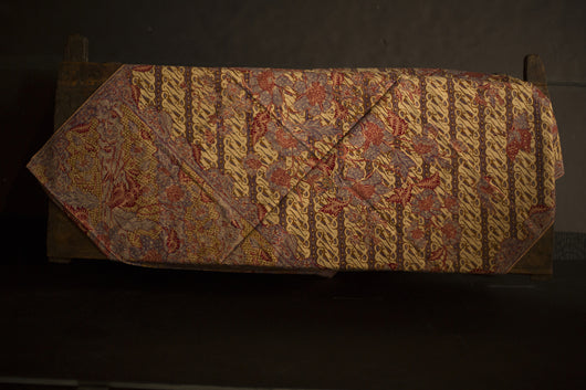 Vintage Cotton Batik Sari Fabric