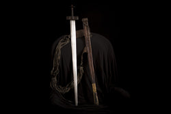 Antique Tuareg Sword with Worn Leather Scabbard