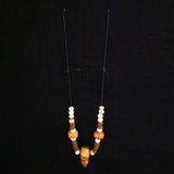 African Trade Bead Necklace Copal