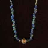 African Trade Beads Glass Blue Green