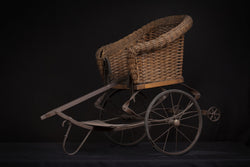 Heywood Wakefield Wicker Baby Buggy Stroller