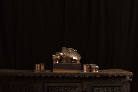 Vintage Copper Spice Container