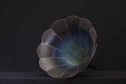 Gramophone Horn Morning Glory Blue