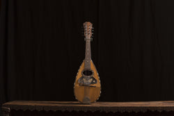 Vintage Mandolin With Butterfly