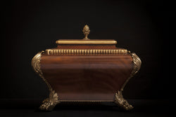 Maitland Smith Mahogany Sarcophagus Form