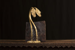 Antique Gilt Brass Swing Tie Backs Pair