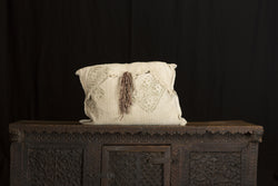 Antique Linen Hand Stamped Pillow