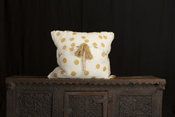 Antique Linen Hand Stamped Pillow