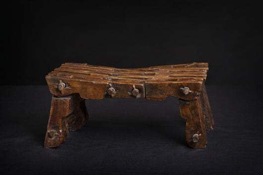 Hand Carved Wood Pillow Headrest