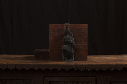 Vintage Black Glass Beaded Flapper Purse