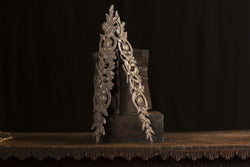 Cast Bronze Flowered Rose Vine Ornamentations (2)
