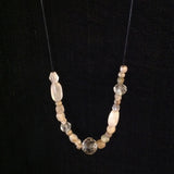 Antique Crystal Faceted Ancient Beads Necklace