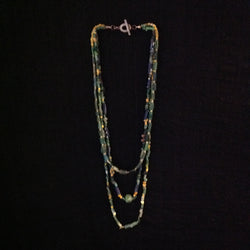 Ancient Roman Beads 3 Strand Necklace