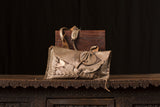 Bronze Two Toned Leather Bag with Studs